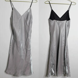 NWT Rag & Bone Astrid Silk Y2K Mini Slip Dress - Blue Pink Silver - 2